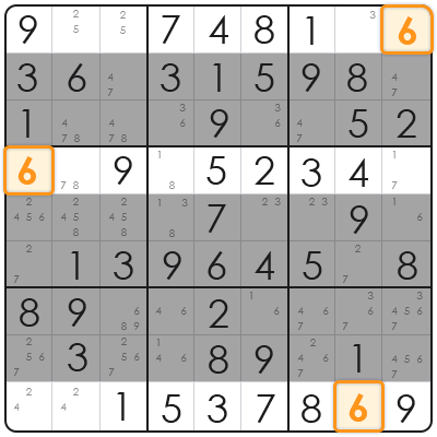 cross hatching in sudoku